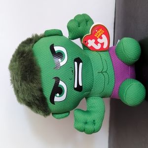 TY Beanie Babies Marvel Avengers Incredible Hulk small plush /New with tag